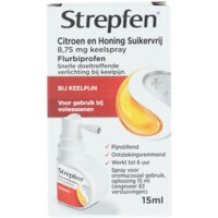 Een afbeelding van Strepfen Keelspray citroen & honing