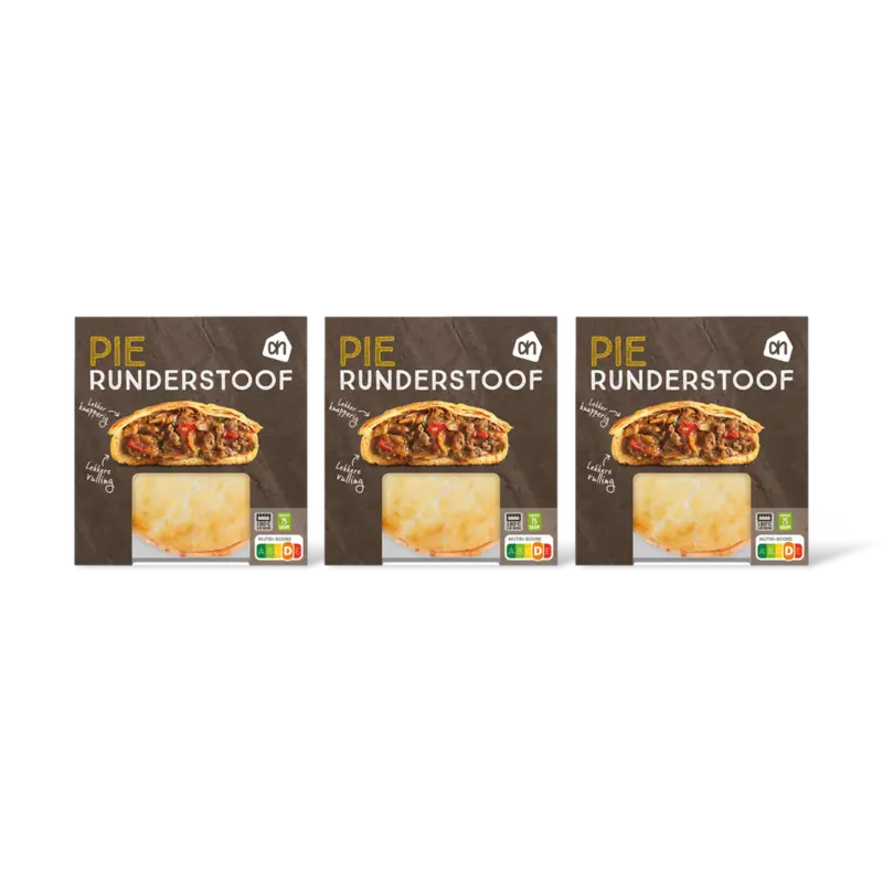 AH Pie runderstoof ui 3-pack
