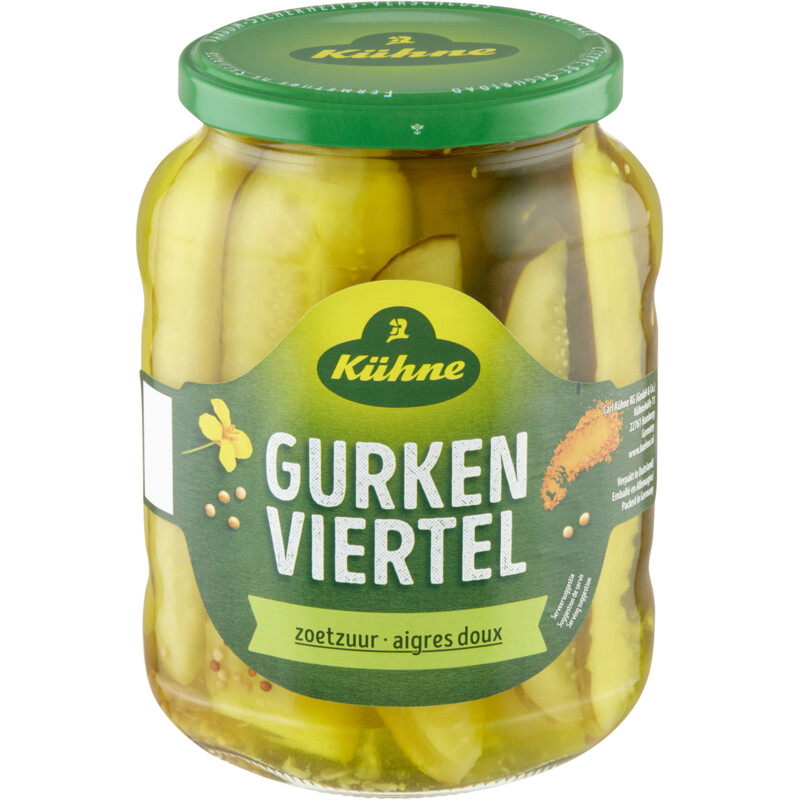 Een afbeelding van Kühne Gurken viertel zoetzuur