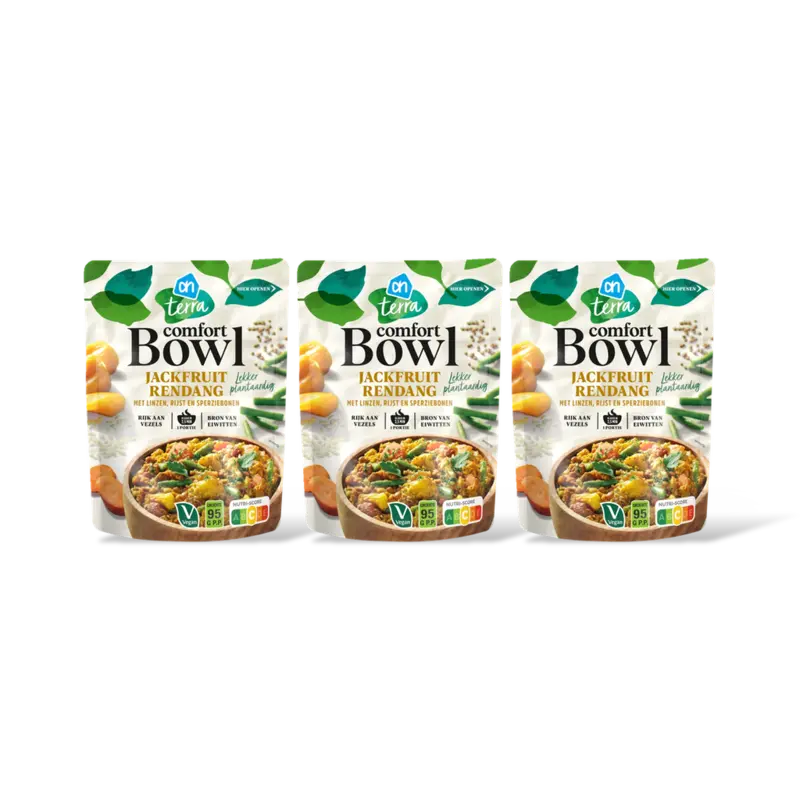 AH Terra Plantaardig comfort bowl jackfruit 3-pck