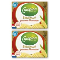 Campina Botergoud gezouten roomboter 2-pack
