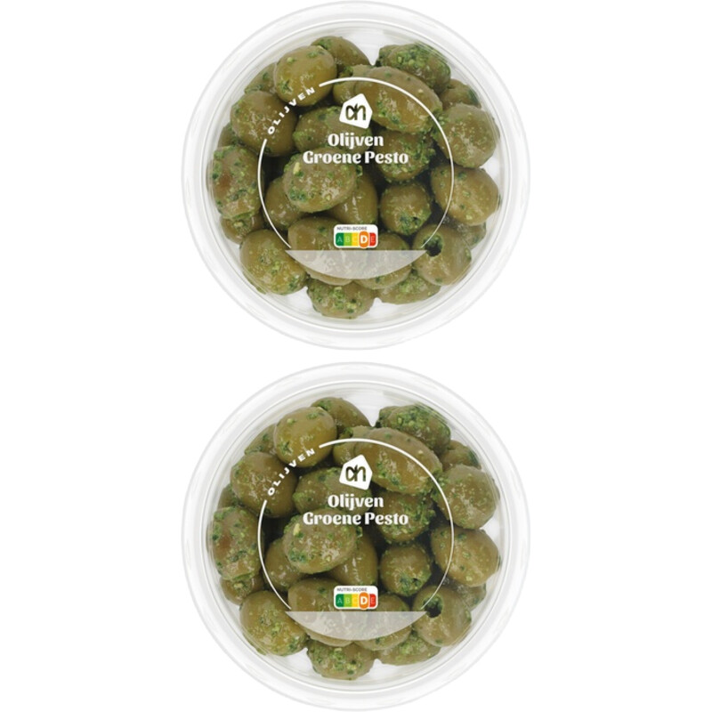 Een afbeelding van AH Olijven groene pesto 2-pack