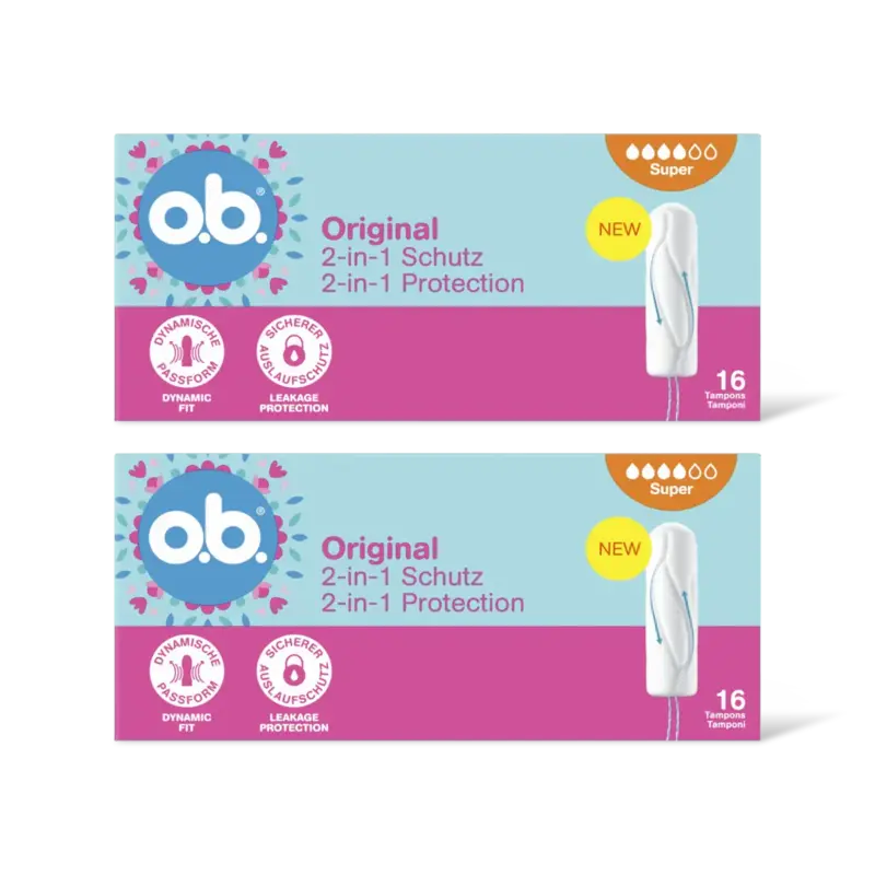 o.b. Original 2-in-1 protection super 2-pack