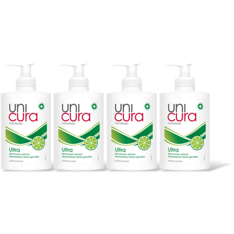 Unicura Ultra antibacterieel handzeep 4-pack