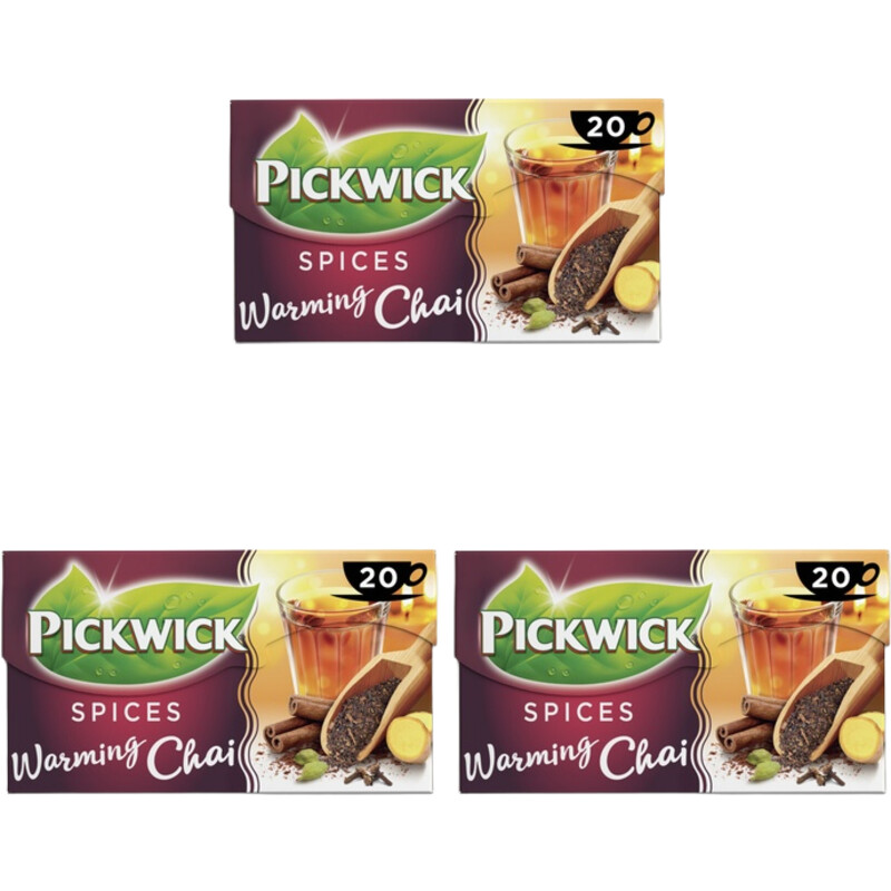Een afbeelding van Pickwick Spices warming chai 3-pack