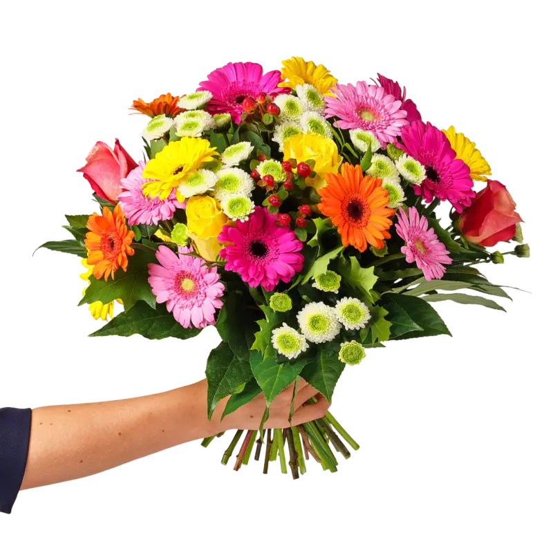  Boeket gezellige gerbera's