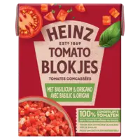 Heinz Tomaten blokjes basilicum & oregano