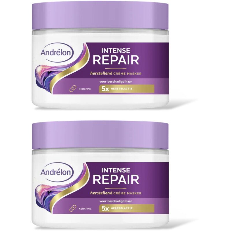 Andrélon Intense repair crème masker 2-pack