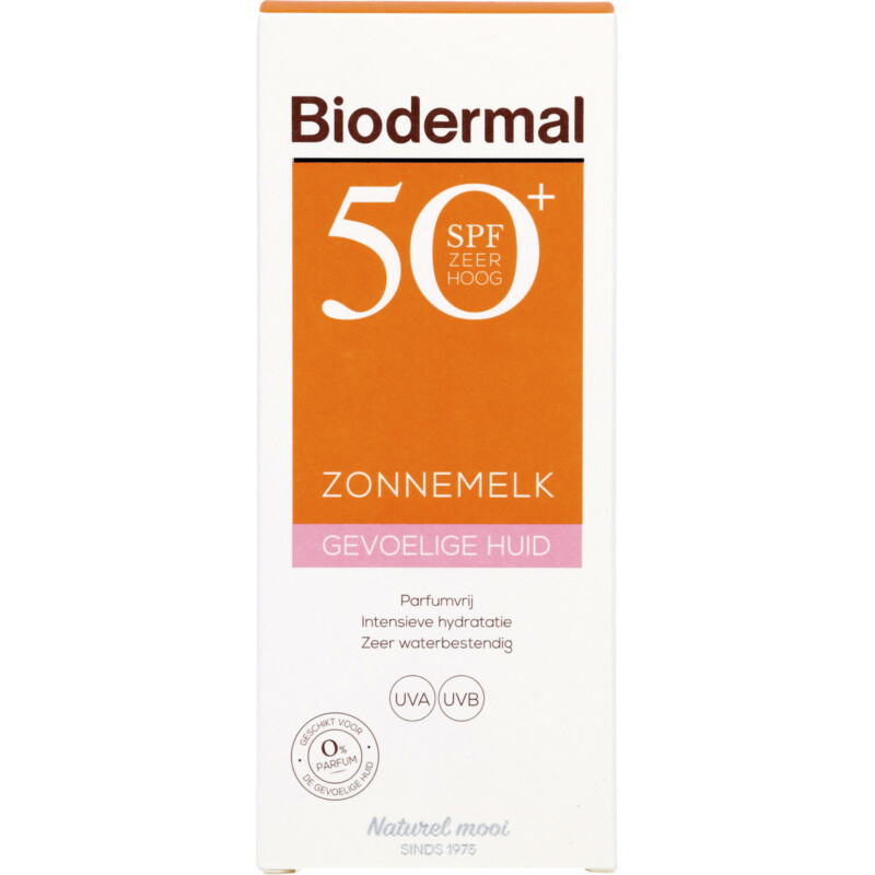 Een afbeelding van Biodermal Gevoelige huid zonnemelk spf50