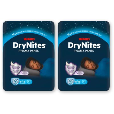 pdp-image-Huggies DryNites luierbroek jongen 8-13 jr 2pck
