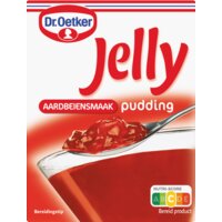 Een afbeelding van Dr. Oetker Jelly pudding aardbeien