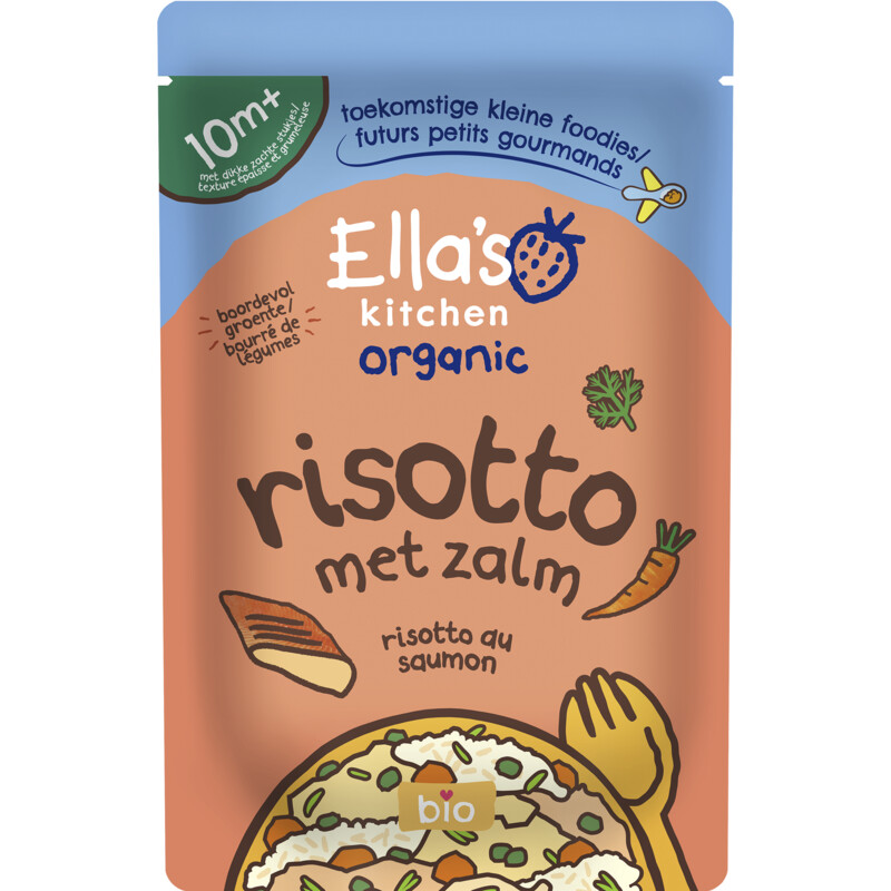Risotto met zalm 10m+