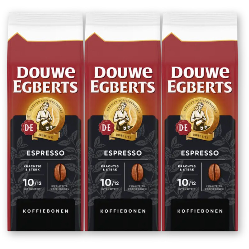 Douwe Egberts Espresso koffiebonen 3-pack