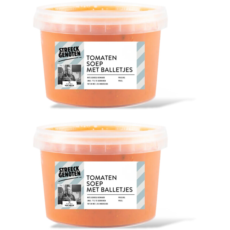 Streeckgenoten Tomatensoep met balletjes 2-pack