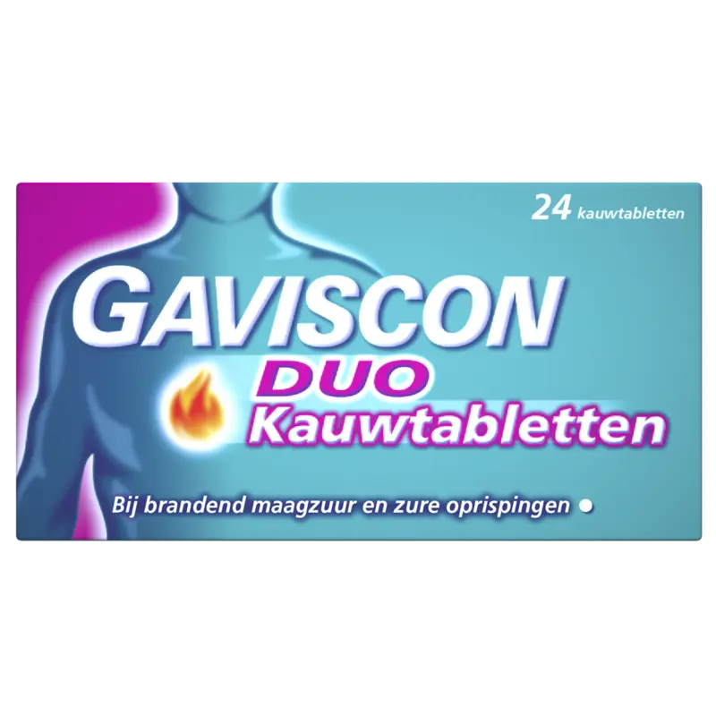 Kauwtabletten double action brandend maagzuur oprispingen