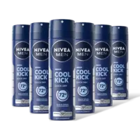NIVEA Men cool kick anti transpirant spray 6pk