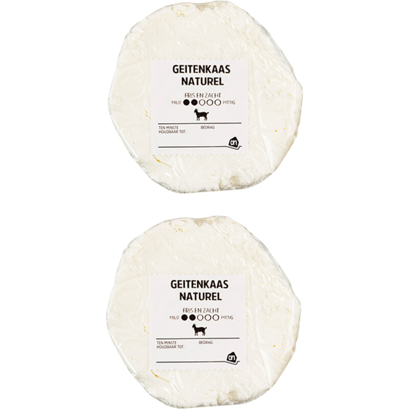 Een afbeelding van AH Geitenkaas naturel 50+ 2-pack