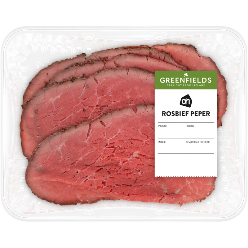 AH Greenfields Rosbief peper kleinverpakking