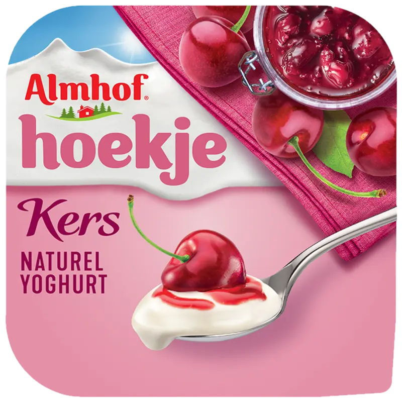 Almhof Hoekje kers naturel yoghurt
