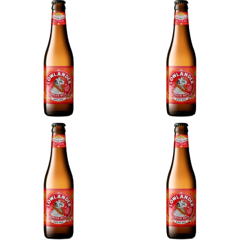 Een afbeelding van Lowlander Ginger beer 4-pack