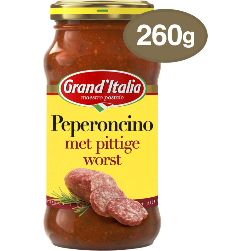 Een afbeelding van Grand' Italia Peperoncino met pittige worst