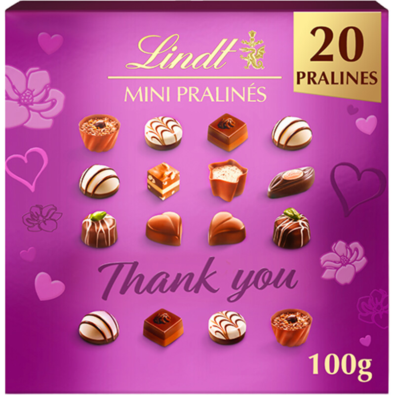 Een afbeelding van Lindt Mini pralinés thank you