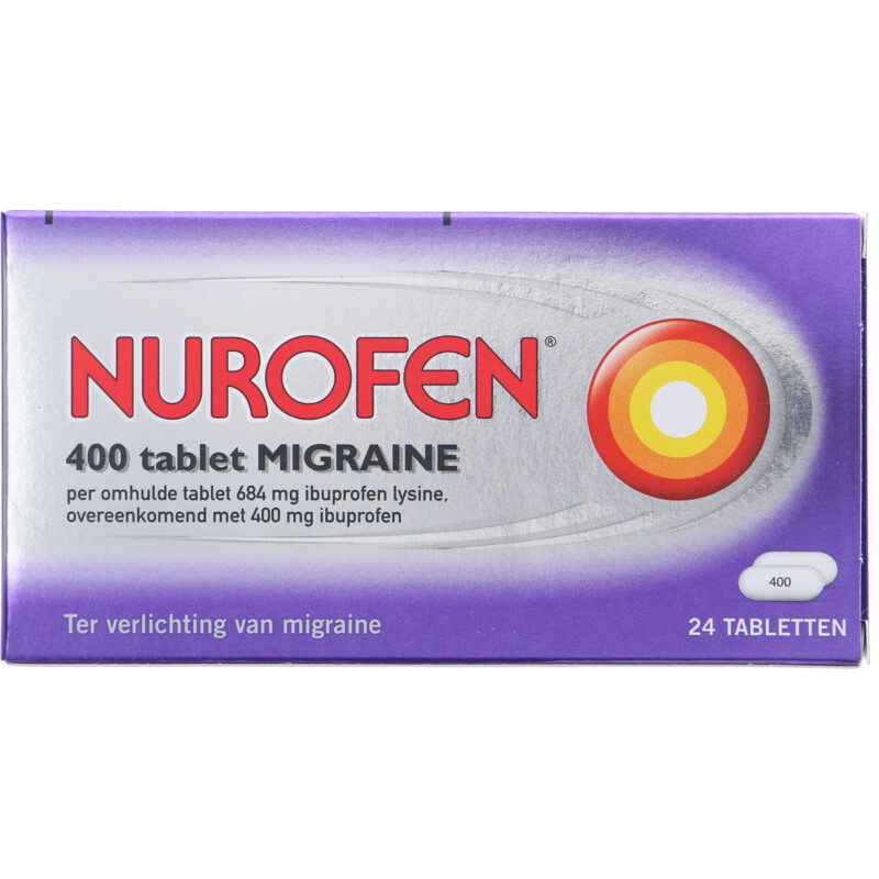 Een afbeelding van Nurofen 400 Mg ibuprofen tablet migraine