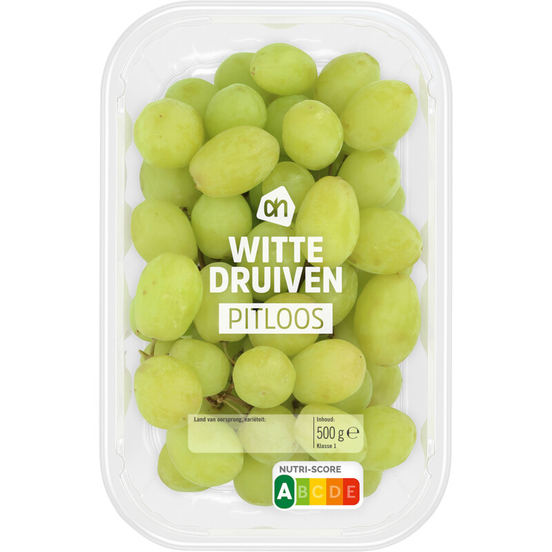 Een afbeelding van AH Witte druiven pitloos
