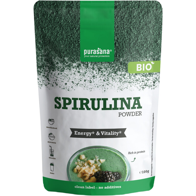 Een afbeelding van Purasana Spirulina poeder