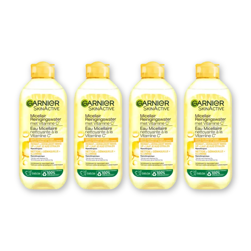 Garnier Vitamine c micellair reinigingswater 4pk