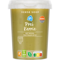Een afbeelding van AH Verse soep prei kerrie