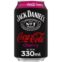 Een afbeelding van Jack Daniels Whiskey & coca cola cherry