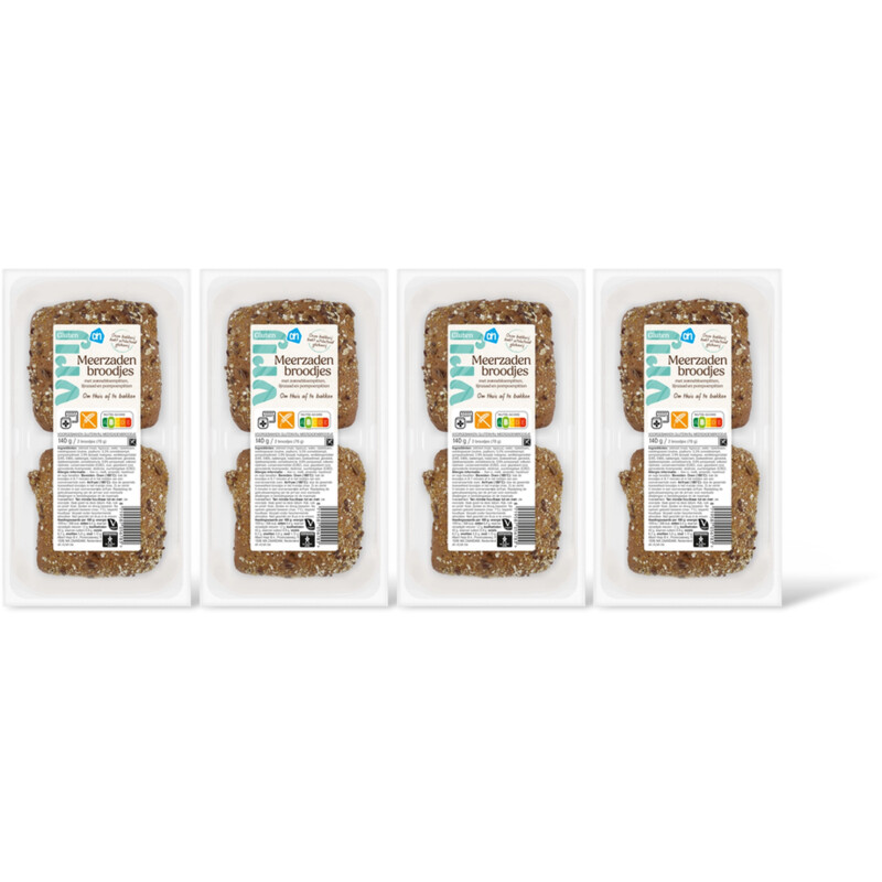 AH Glutenvrij Meerzaden broodjes 4-pack