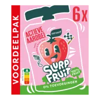 Servero Slurpfruit actieve aardbei voordeelpak