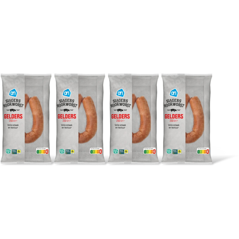 AH Gelderse slagersrookworst 4-pack