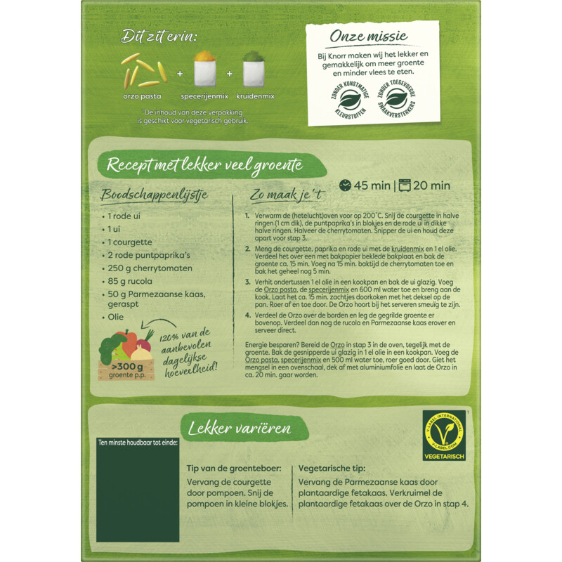 Een afbeelding van Knorr Foodtrips orzo