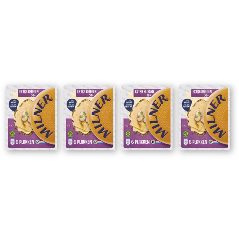 Milner Extra belegen 30+ plakken 4-pack