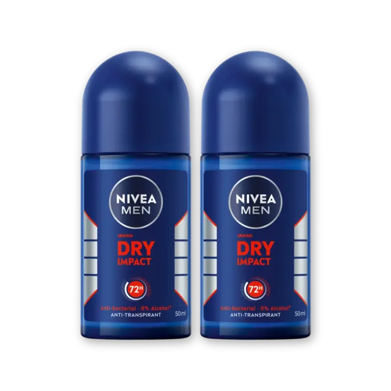 NIVEA Men dry impact anti transpirant rol 2pck
