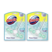 Glorix WC blok power 5 met bleek 2-pack