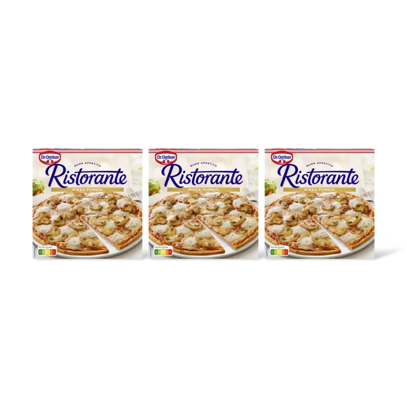 Dr. Oetker Ristorante pizza funghi 3-pack