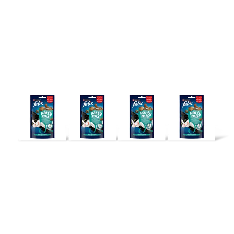 Felix Party mix seaside kattensnack 4-pack