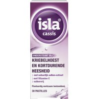 Een afbeelding van Isla Cassis zuigtablet tegen kriebelhoest