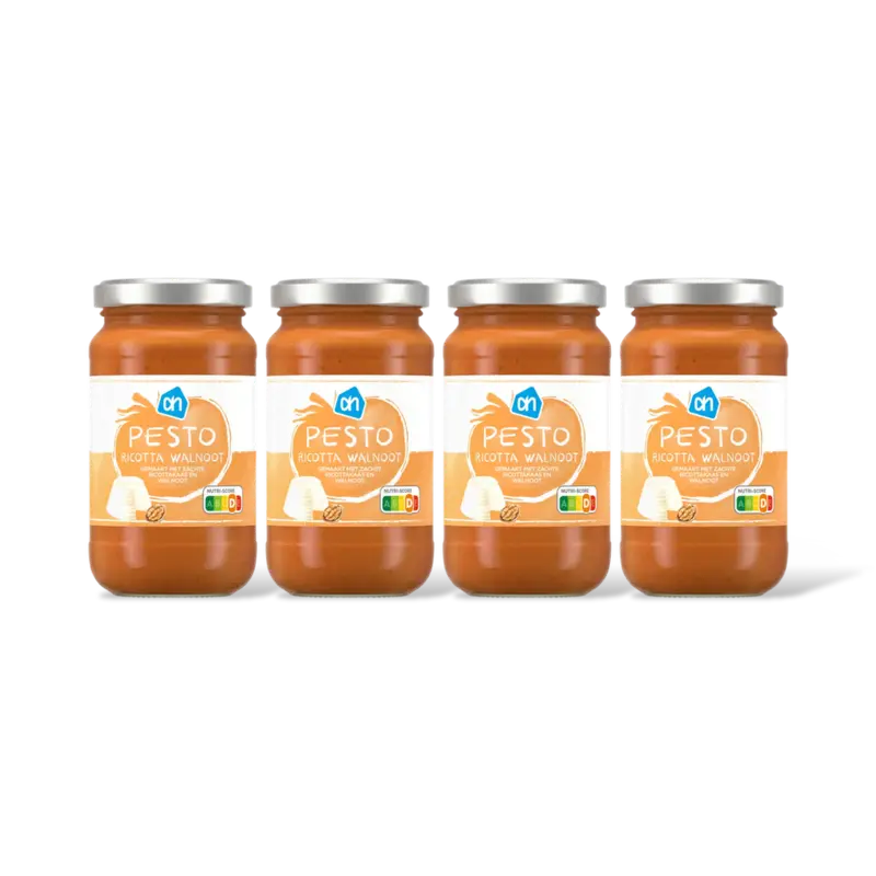 Pesto ricotta walnoot 4-pack