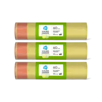 AH Vuilniszakken trekband 60L citrus 3-pack