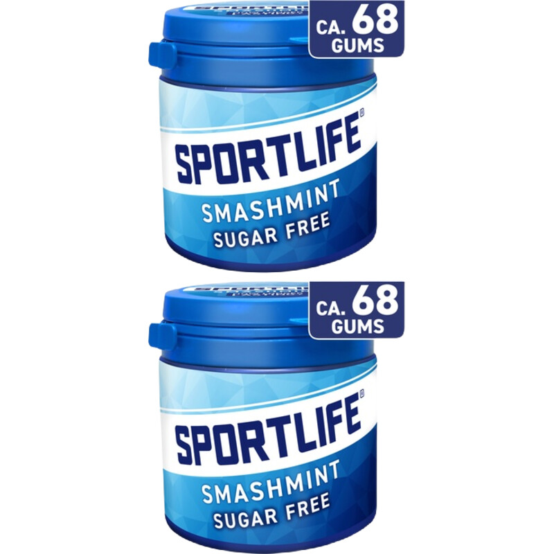 Een afbeelding van Sportlife Smashmint Gums 2-pack