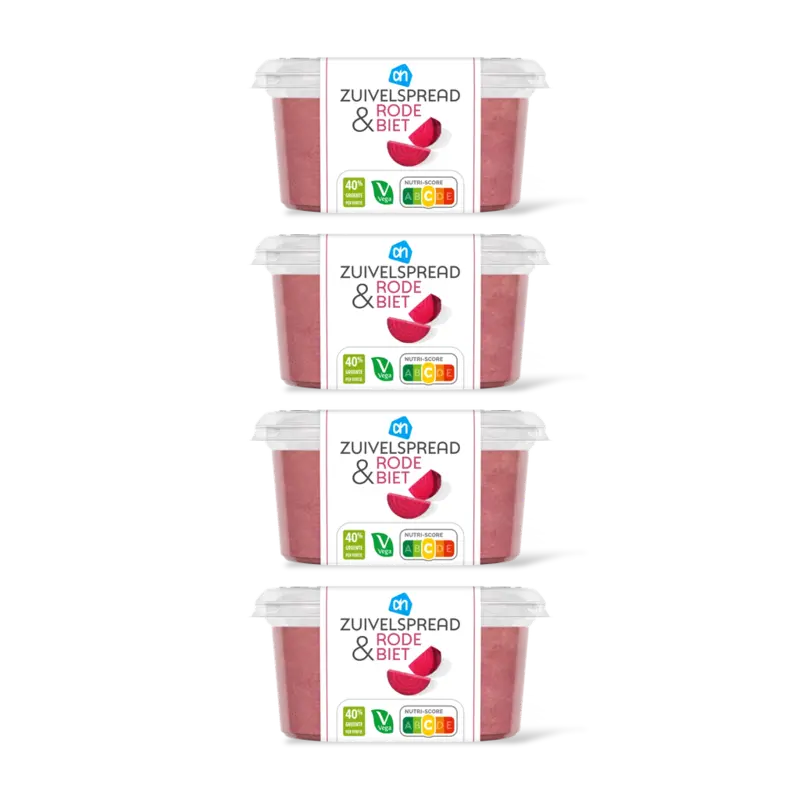 Zuivelspread rode biet 4-pack
