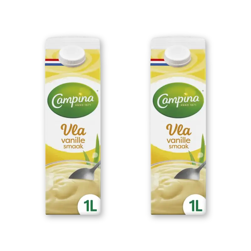 Campina Vla vanille smaak 2-pack