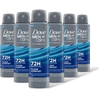 Dove Men+care clean comfort deodorant 6-pack
