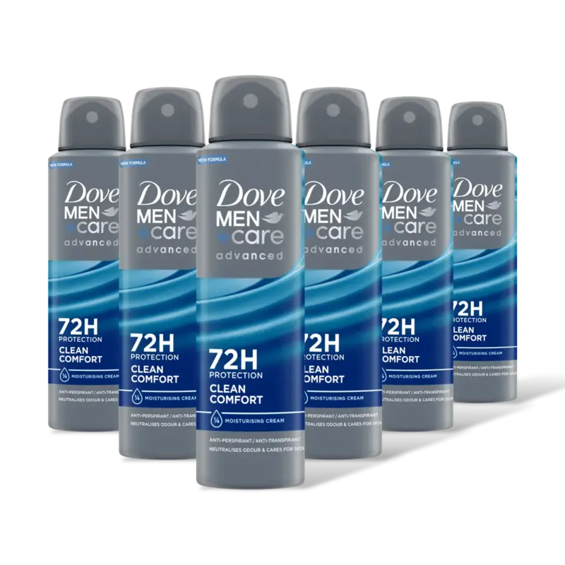 Dove Men+care clean comfort deodorant 6-pack