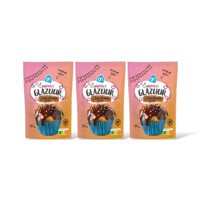 pdp-image-AH Bakfeest glazuur chocolade smaak 3-pack
